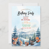 エンチャントフォレスト誕生日招待状 招待状 (正面)
