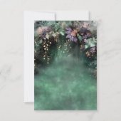 エンチャントフォレスト魔法グリーンラベンダーキンセアニェラ サンキューカード (裏面)