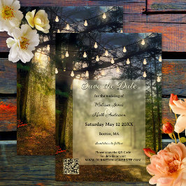 エンチャントフォレストQRコード日付カードを保存 案内状