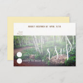 エンチャントフォレストRSVPカード 出欠カード (正面/裏面)