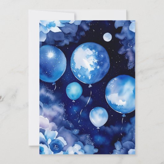 エンチャントフクロウ赤ちゃんシャワー招待状 招待状 (裏面)