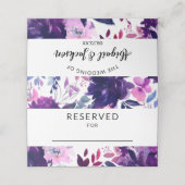 エンチャントフローラウェディングレセプション予約テーブル プレイスカード (外部開封)