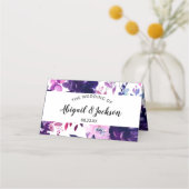 エンチャントフローラウェディングレセプション予約テーブル プレイスカード (裏面)