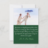 エンチャントフローラエレガンス結婚ズ サンキューカード (裏面)