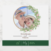 エンチャントフローラエレガンス結婚ズ ビールラベル (シングルラベル)