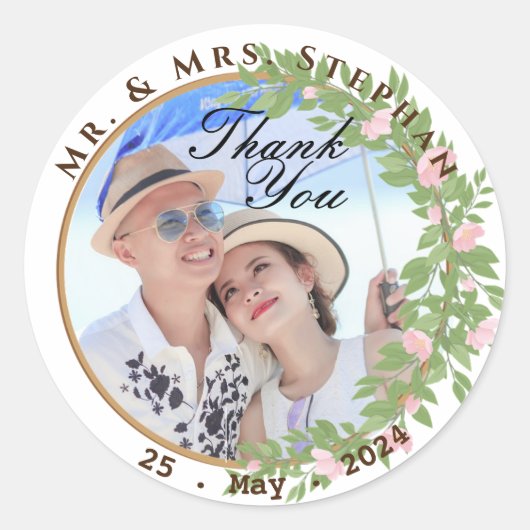 エンチャントフローラエレガンス結婚ズ ラウンドシール (正面)