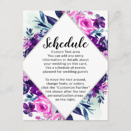 エンチャントフローラバイオレット結婚ダイヤモンドのスケジュール エンクロージャーカード