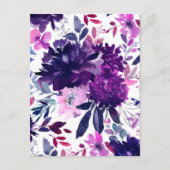 エンチャントフローラバイオレット結婚ダイヤモンドのスケジュール エンクロージャーカード (裏面)