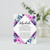 エンチャントフローラバイオレット結婚ダイヤモンドのスケジュール エンクロージャーカード (スタンド正面)
