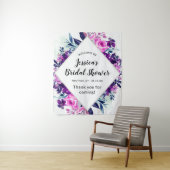 エンチャントフローラパープルブライダルシャワーへようこそ タペストリー (インサイチュ)