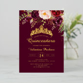 エンチャントフローラブルゴーニュキンセアニェラ 箔招待状 (立ち正面)