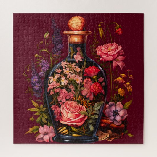 エンチャントフローラポーションパズル | ファンタジー植物 ジグソーパズル (縦)