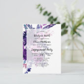 エンチャントフローラ水カラー婚約パーティ 招待状 (スタンド正面)