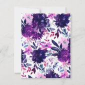 エンチャントフローラ水カラー婚約パーティ 招待状 (裏面)