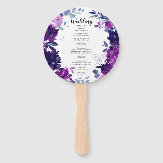 エンチャントフローラ結婚リース式プログラム ハンドファン (裏面)