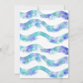 エンチャントブルーマーメイド子供の誕生日パーティー 招待状 (裏面)