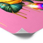 エンチャントブーケの黄金のバラと聞く16x20 ポスター (角)