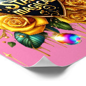 エンチャントブーケオブゴールデンバラとハート8x10 ポスター (角)