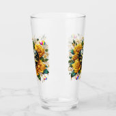 エンチャントブーケオブゴールデンバラとハート タンブラーグラス (左)