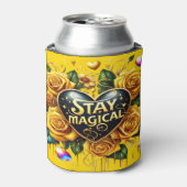 エンチャントブーケオブゴールデンバラとハート 缶クーラー (缶正面)