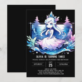 エンチャントプリンセス誕生日 招待状 (正面/裏面)