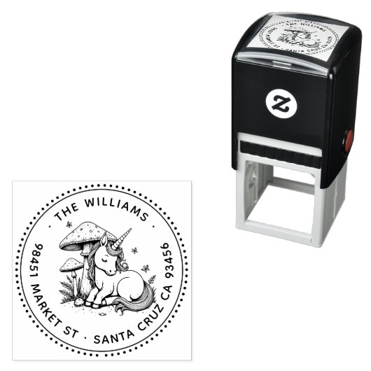 エンチャントベビーユニコーンタッドスツールバタフライアドレス セルフインキングスタンプ (インサイチュ)