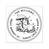 エンチャントベビーユニコーンタッドスツールバタフライアドレス セルフインキングスタンプ (デザイン)