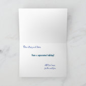 エンチャントホリデージンジャーブレッドハウスクリスマス シーズンカード (内部)