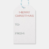 エンチャントボタニカルエレガンスクリスマスギフトラベル ギフトタグ (裏面)
