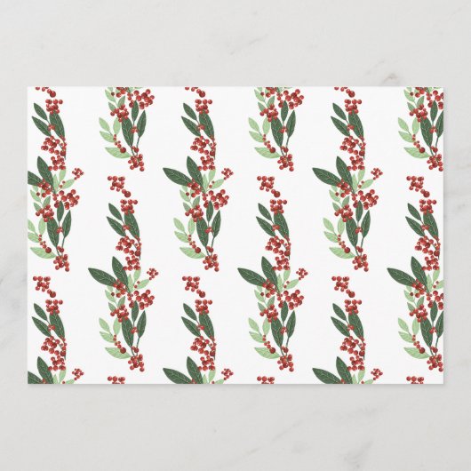 エンチャントボタニカルエレガンスクリスマスパーティー 招待状 (裏面)