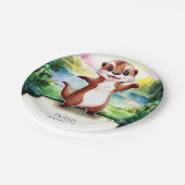 エンチャントボホオッター誕生日 ペーパープレート (アングル)