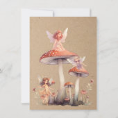 エンチャントボホピクシーフェアリープリンセス誕生日パーティー 招待状 (裏面)