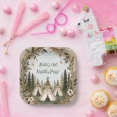 エンチャントボホフォレストテエピースリープバーパーティー ペーパープレート (パーティー)