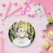 エンチャントボホフクロウ誕生日 ペーパープレート (パーティー)