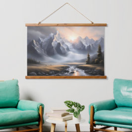 エンチャントマウンテンランドスケープお洒落ホーム 吊り下げ型タペストリー