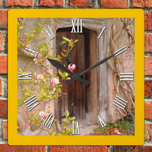 エンチャントマグノリダガーデン&シークレットドア，魔法 スクエア壁時計