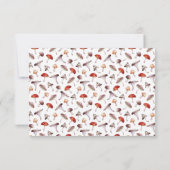 エンチャントマッシュルームウェディングRSVPカード 出欠カード (裏面)