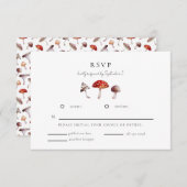 エンチャントマッシュルームウェディングRSVPカード 出欠カード (正面/裏面)