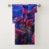 エンチャントマッシュルームフォレストナイトデザイン バスタオルセット (インサイチュ)