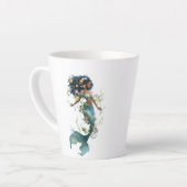エンチャントマーメイドラテマグフローラファンタジーデザイン カフェラテマグ (左アングル)