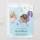 エンチャントマーメイド誕生日コレクション 招待状 (正面)