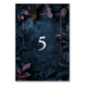 エンチャントミッドナイト庭園の結婚式 テーブルナンバー (裏面)