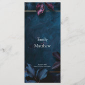 エンチャントミッドナイト庭園の結婚式 メニュー (裏面)