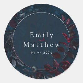 エンチャントミッドナイト庭園の結婚式 ラウンドシール