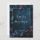 エンチャントミッドナイト庭園の結婚式 招待状 (裏面)