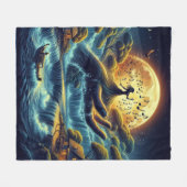 エンチャントムーンライトセレナーデ フリースブランケット (正面(横))