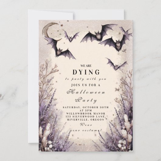 エンチャントムーンライトハローウィンパーティ 招待状 (正面)