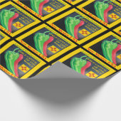 エンチャントメントレッドまたはグリーンのニューメキシコチリの土地 ラッピングペーパー (角)