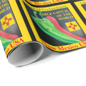 エンチャントメントレッドまたはグリーンのニューメキシコチリの土地 ラッピングペーパー (ロールコーナー)