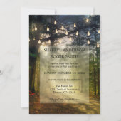 エンチャントモダンドフォレストストリングラ結婚イト 招待状 (正面)